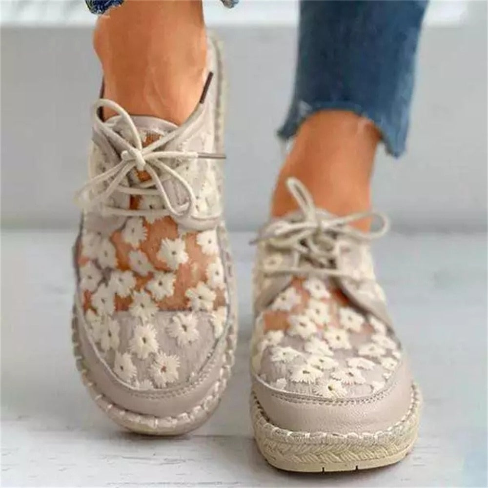 AirEase Retro Mesh Loafers - Ademende zomer comfort platte schoenen