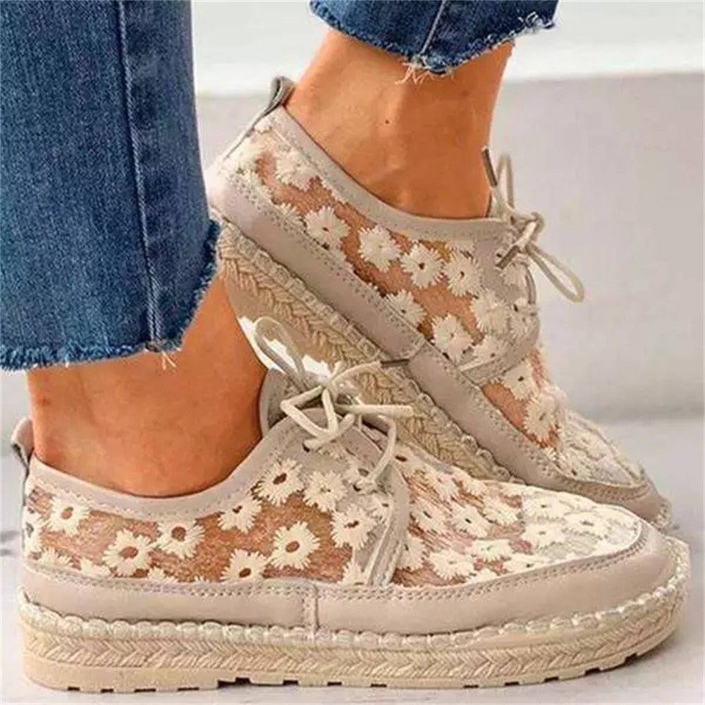 AirEase Retro Mesh Loafers - Ademende zomer comfort platte schoenen