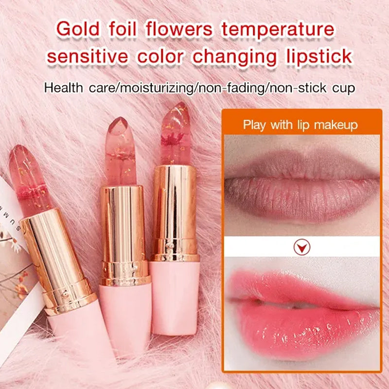 Crystal Jelly Flower Kleurveranderende Lipstick