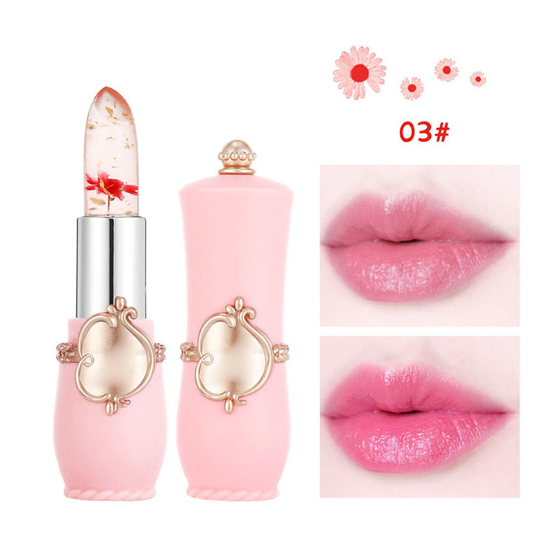 Rouge à lèvres à couleurs changeantes Crystal Jelly Flower