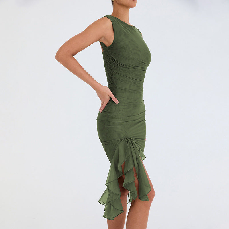 Zendaya | Midi Ruffle Dress