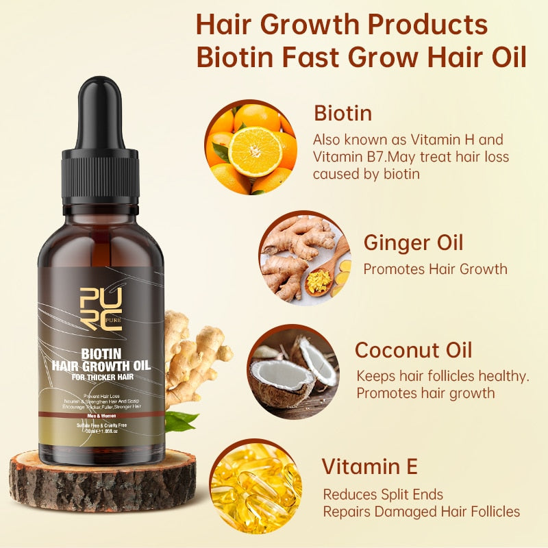 BioPurc™ Olio per la crescita dei capelli (1+1 gratis)