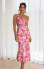 Charger l&#39;image dans la visionneuse de la galerie, Charlène - Off-the-Shoulder jurk met bloemenpatroon
